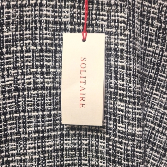 Solitaire Anthropologie Size 14 Tweed Pearl Lined Formal Event Dress W/ … - Picture 6 of 9